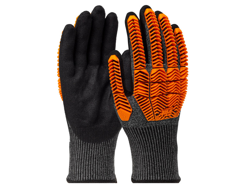 G-TEK PolyKor D30® kötött, nitril tenyérmártott, beütődés elleni munkavédelmi kesztyű