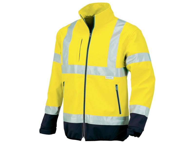 ISSALINE FLASH minősített jól láthatósági softshell kabát