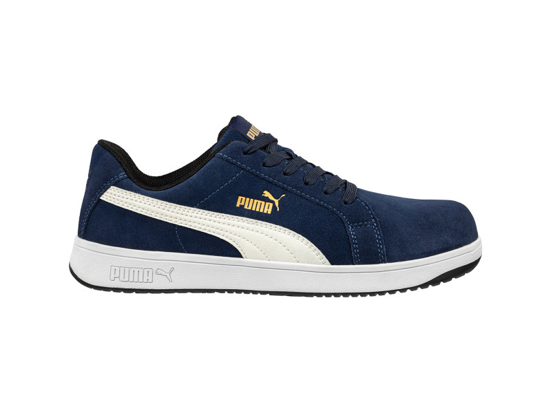 Puma Iconic Suede Navy Low S1PL ESD FO HRO SR munkavédelmi cipő