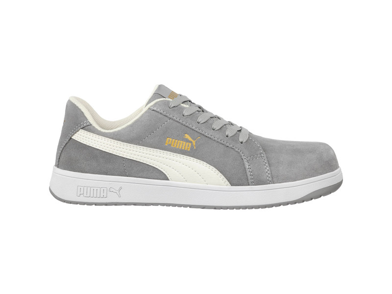 Puma Iconic Suede Grey Low S1PL ESD FO HRO SR munkavédelmi cipő