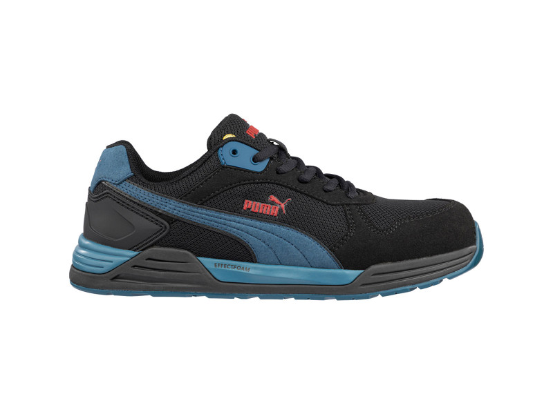 Puma Frontside BLK/Blue Low S1P ESD HRO SRC munkavédelmi cipő