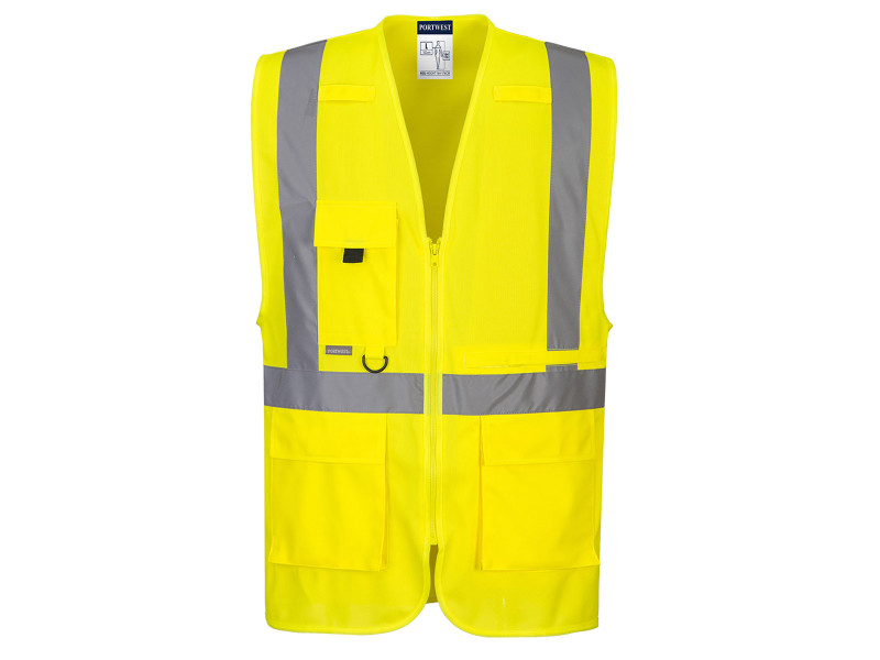 C357 - Hi-Vis Executive mellény tablet zsebbel