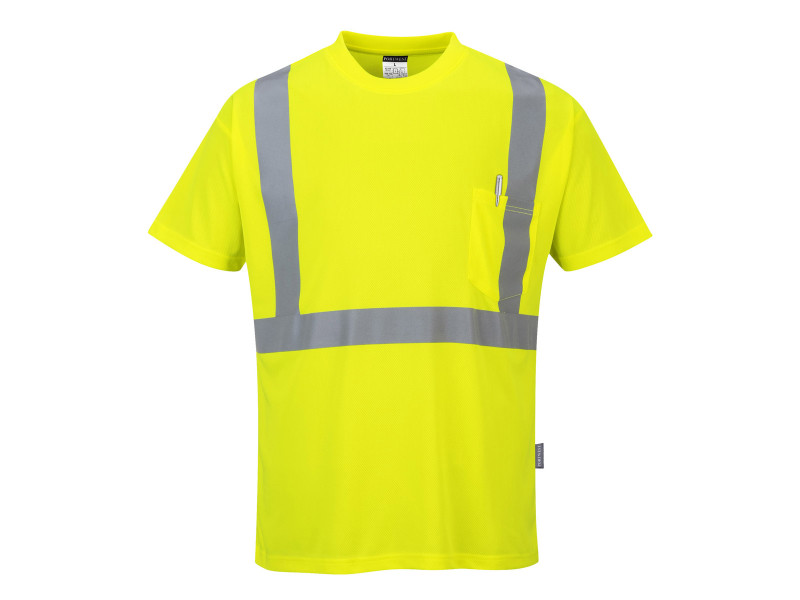 S190 - HiVis póló zsebbel