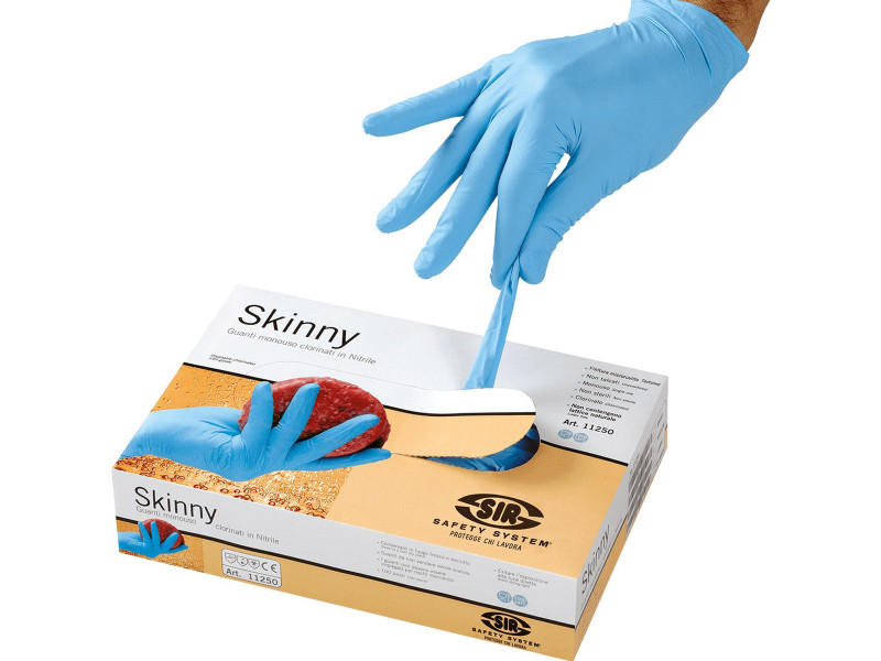 Sir Safety System Skinny, nitril egyszerhasználatos kesztyű - 100db/doboz