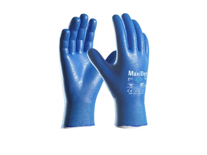 ATG® MaxiDex® és ViroSan vegy- és olajálló mártott védőkesztyű 19-007