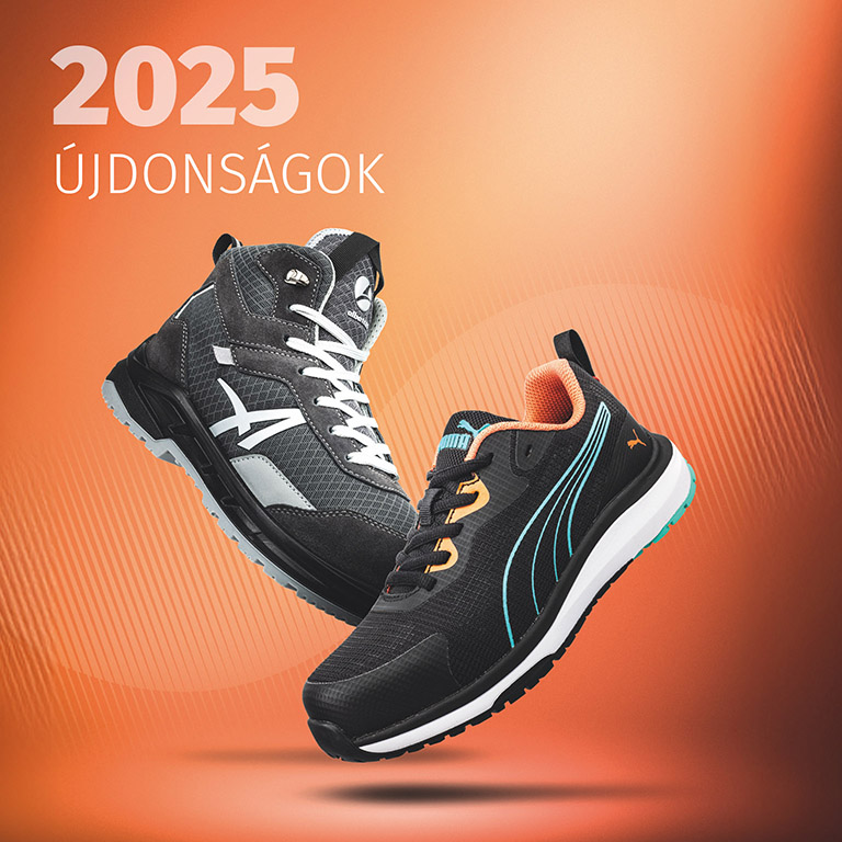 Megérkeztek a 2025-ös PUMA Safety és ALBATROS munkavédelmi cipő-újdonságok. 