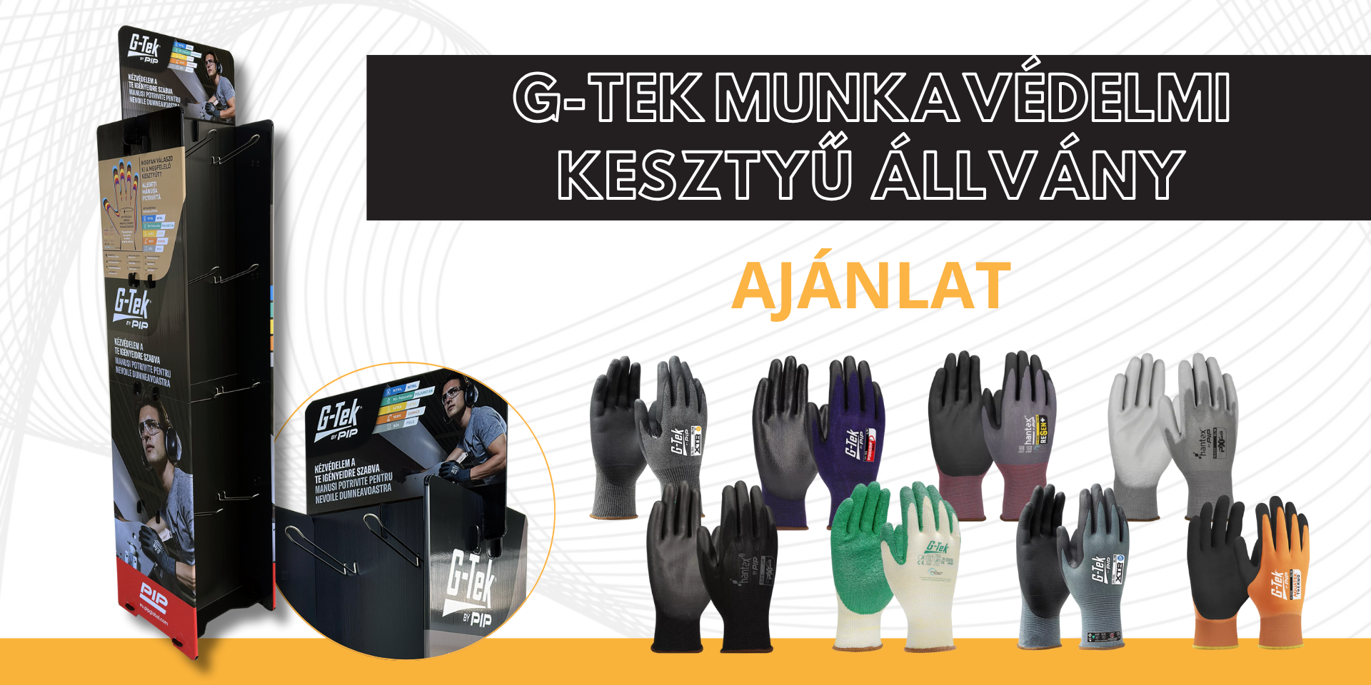 G-tek Munkavédelmi kesztyű állvány ajánlat